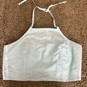 Light Blue Halter Top